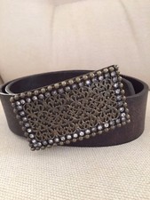 NANNI Brown Leather Belt