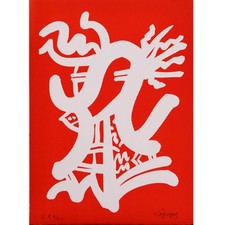 LAPICQUE Charles (1898-1988) "Cyrano de Bergerac" (Lithographi