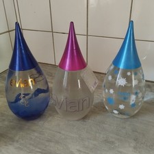 3 bouteilles collection neuves evian goutte d eau
