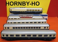 HORNBY FRANCE LOT DE 5 VOITURES RHEINGOLD +UNE CIWL TRES BON ETAT EN BOITE