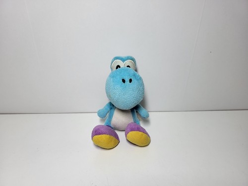 Peluche mario yoshi bleu - peluche,