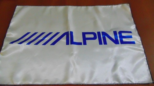 Alpine audio equipment flag