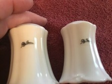 Small White Porcelain Salt and