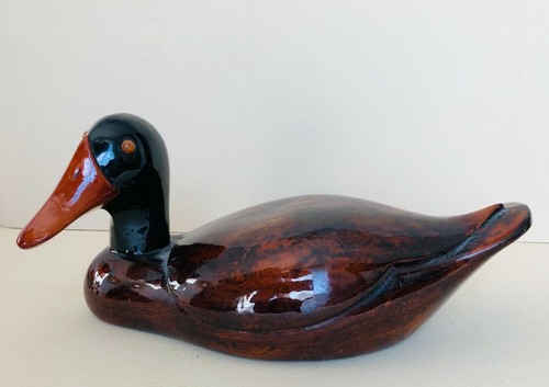Canard bois sculpté - bois,