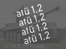 POCHOIR MARQUAGE GERMAN ATU 1.2 SIDE CAR MOTO VEHICULE BMW KUBEL .  jeep willys