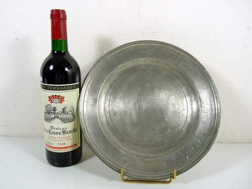 Ancien plat etain - plat, xviii°