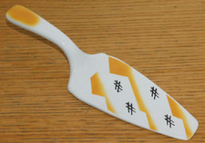 VINTAGE ancien PELLE à TARTE COUVERT en porcelaine SARREGUEMINES 4574 palette