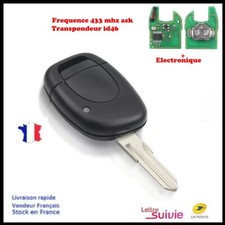 BOITIER CLE CLEF VIERGE ELECTRONIQUE compatible  CLIO 2 KANGOO 1 TWINGO 1
