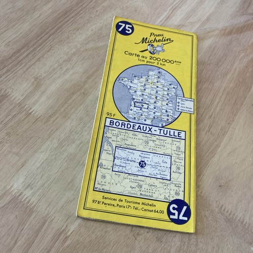 Carte routière ancienne