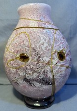 Vase SABA FRERES BIOT Vintage Verre Glass verrerie Pâte Soufflé France Design 