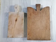 2 Vintage FRENCH WOODEN BREAD BOARD/Cheese/Charcuterie Board,C.1930-50s