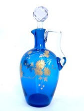 Carafe En Cristal Émaillé Or/Baccarat /XIXème /alcool /Legras /