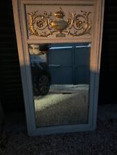 Miroir trumeau ancien rechampi