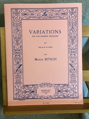 Marcel bitsch variations pour - marcel,