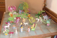 Ile des fées Playmobil 5444, Fée papillon 5446, fée licorne 5450
