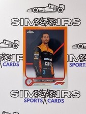 2022 Topps Chrome F1 Formula 1 Daniel Ricciardo Portrait Orange & Red #37