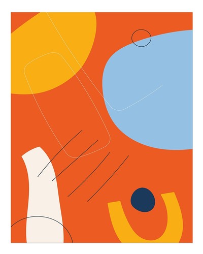 Art mural abstrait vivant - , pour