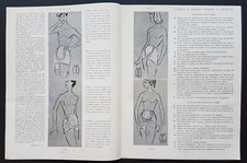 Clipping (4 pages)  ceinture de grossesse  / Bra - PUBLICITE 1955 - AD 774