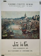 Joé le Fur Port Breton 1976 Affiche Originale	Exposition Bretagne