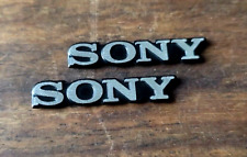 logo aluminium SONY X 2