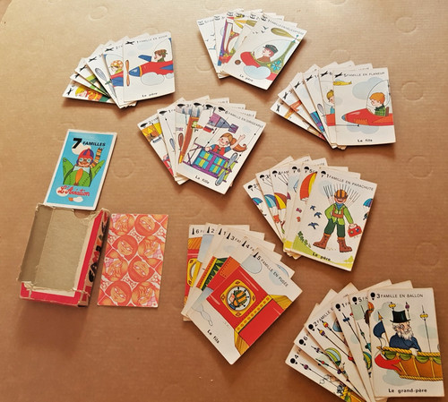 Jeu cartes ancien - cartes, 7