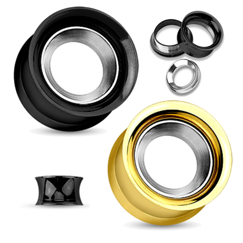 Flesh tunnel plug piercing - flesh,