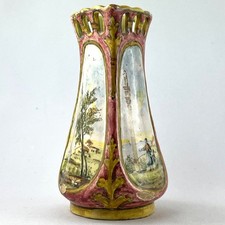 VASE Ancien Faïence ANGELO