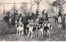 CHASSE - SAN37926 - Chasse à courre - Avant le découplé