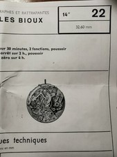 VALJOUX 22 - ANCIENNE EXECUTION- COMPTEUR 45MIN-PIECES DÉTACHÉES-SPARE PARTS