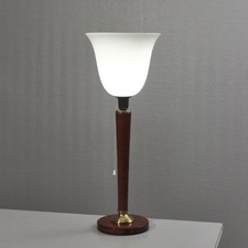 Lampe vintage type Mazda bois