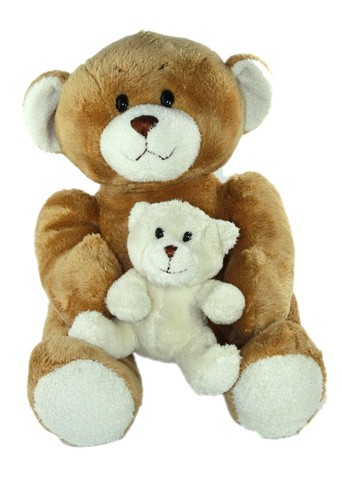 Peluche doudou ours marron - , et