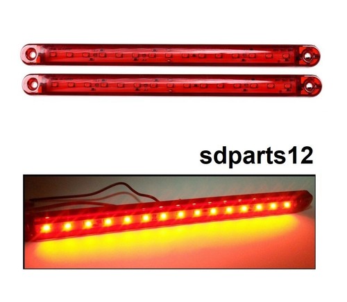12v 24v led rouge feux - 24v,