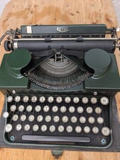 Machine à Écrire ROYAL Portable Verte - Années 30 - TBE