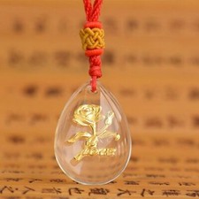  SUPERBE  PENDENTIF EN  OR JAUNE  PUR 24  CARATS LOVE- CADEAU TOUJOURS  APPRÉCIÉ