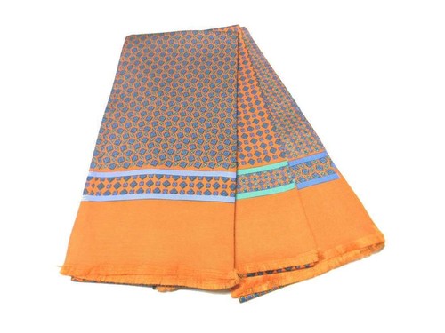 écharpe tubulaire soie orange - Écharpe,
