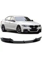 Spoiler avant noir brillant look M performance pour BMW série 3 F30 F31 pack M