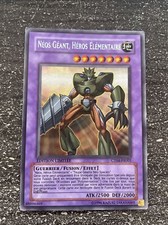 CARTE YU-GI-OH! NEOS GÉANT, HÉROS ELEMENTAIRE CT04-FR001 EXCELLENT FR