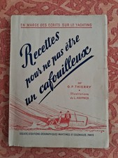 YACHTING À VOILE Marine navigation CAFOUILLEUX 1945 G. Thierry bateau