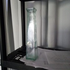 Vase soliflore, verre Artisanal , style Minimaliste, "Art Déco", Vitrine 