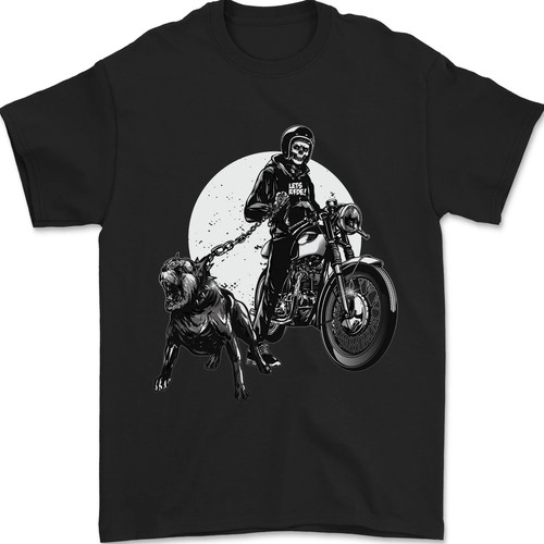 Crâne motard avec - crâne,