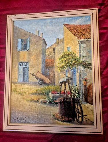 Huile sur panneau puits - huile, "le