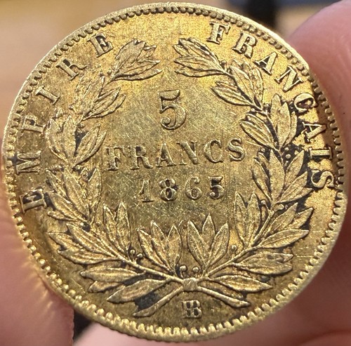 1865 france francs napoleon - france, 5