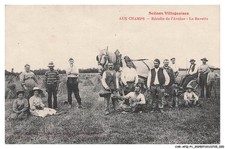 CAR-AFQP1-0011-61 - SCENES VILLAGEOISES - Aux champs - Récolte de l'avoine -
