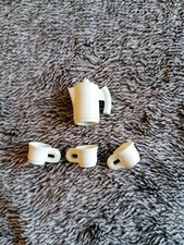 playmobil lot vaisselle blanche divers camping car maison école zoo tasse 