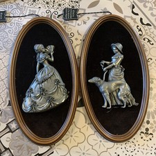 Duo De Cadre En Étain