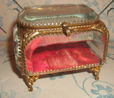 Boite bijoux verre et - à,