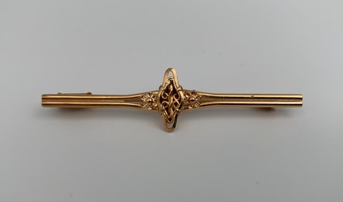 Broche plaque ancienne - broche, or