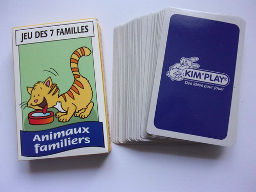 Jeu cartes des familles - cartes,