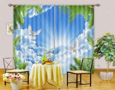 Et le Ciel Bleu Pigeons Pur 3D