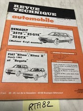 renault 25 R25 TS GTS GTX Revue Technique Automobile RTA R25TS R25GTS R25GTX